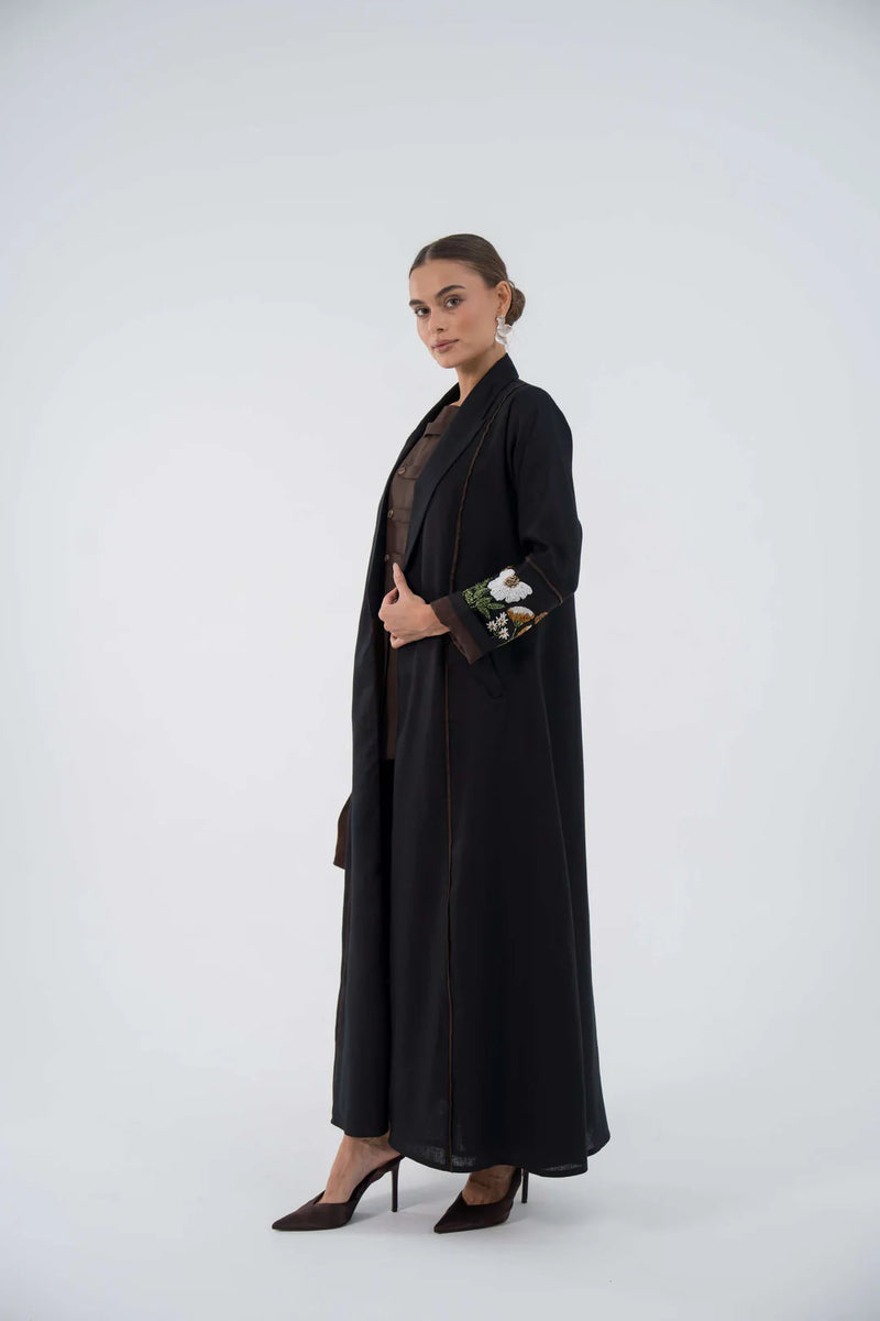 Embroidered Oasis Blazer Abaya